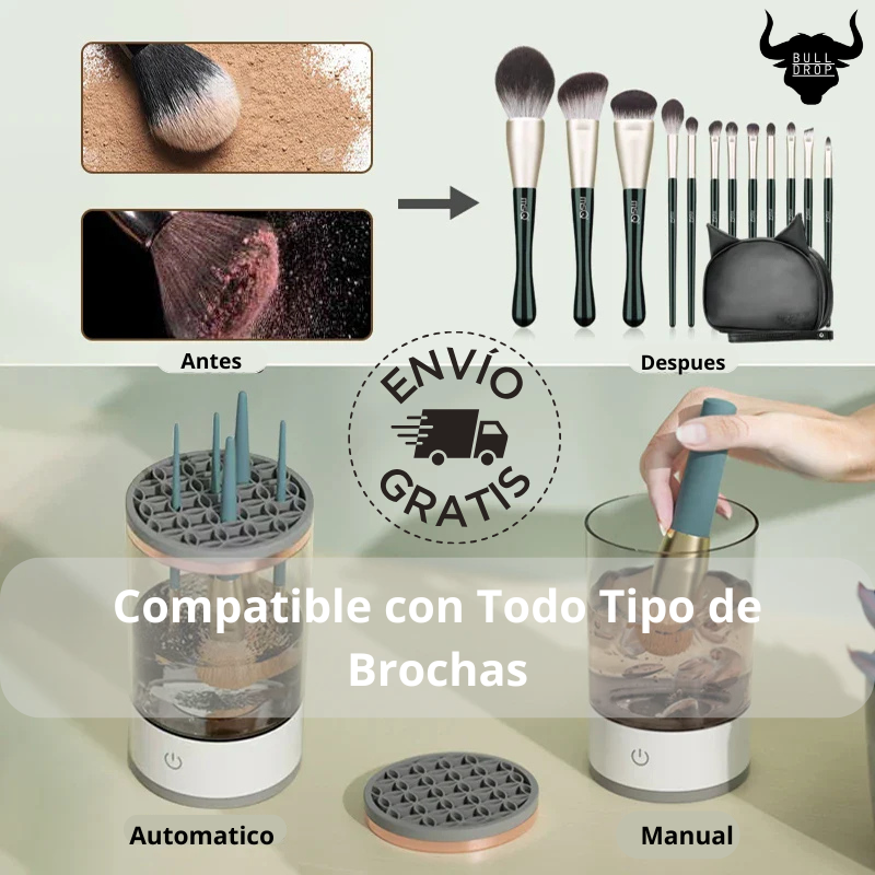 Limpiador Eléctrico de Brochas para Maquillaje