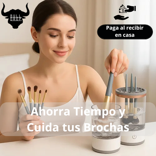 Limpiador Eléctrico de Brochas para Maquillaje